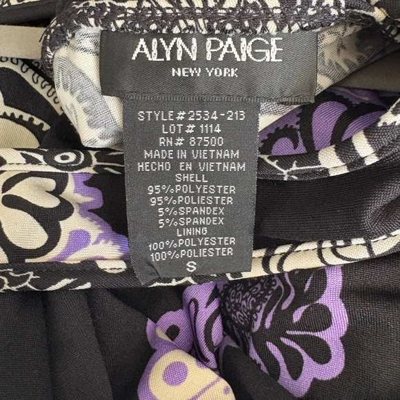 Purple and Black Maxi Dress - Picture 8 of 8